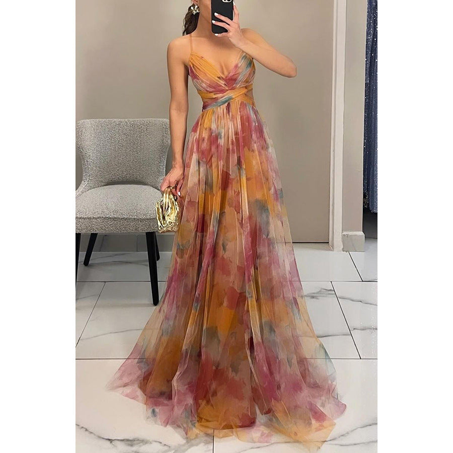 Maxikleid für Damen mit gedrehtem Frontdetail Drune