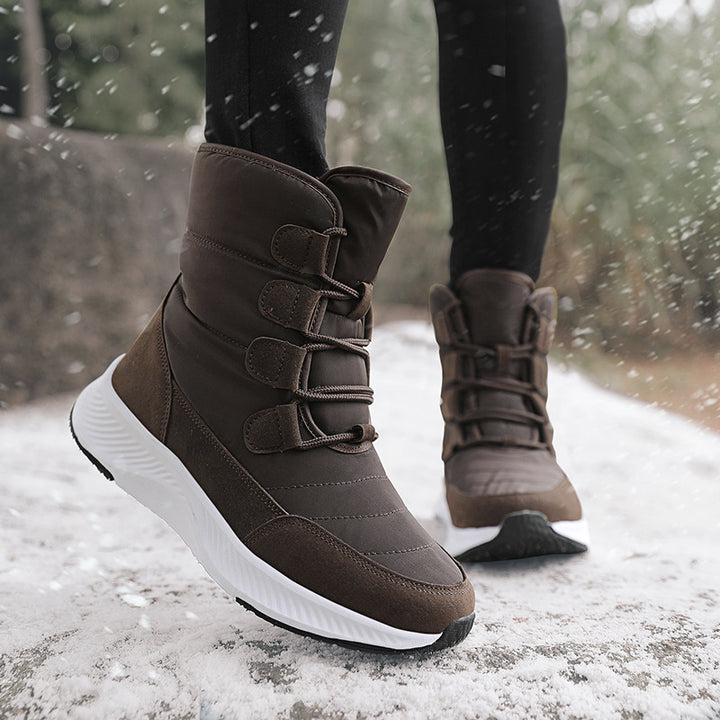 Damen Gefütterte Winterboots mit rutschfester Sohle und schnelltrocknender Oberflächenbeschichtung Drune