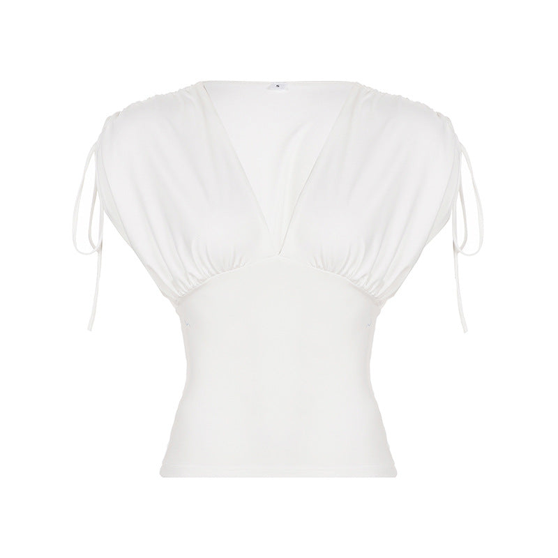 Damen Wickeloberteil mit eleganten Bindedetails Drune