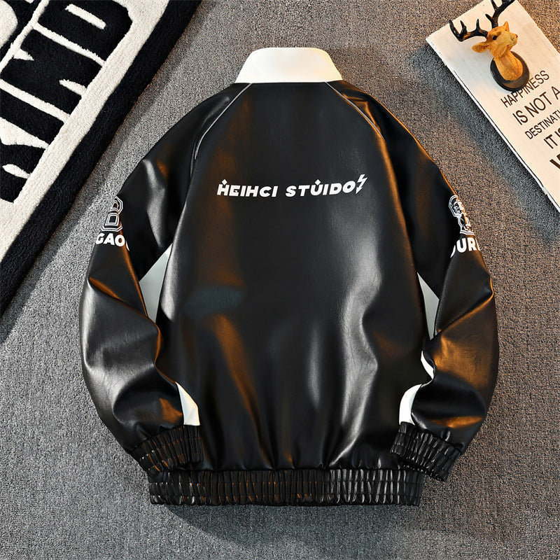 Herren Stylische Übergangsjacke mit hohem Kragen Drune