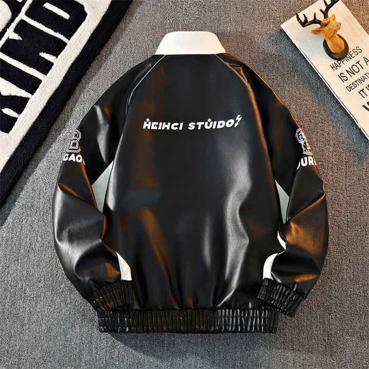 Herren Stylische Übergangsjacke mit hohem Kragen Drune
