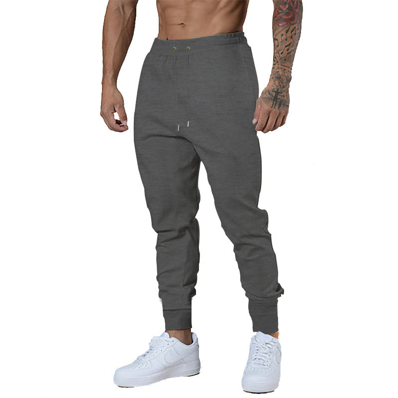 Herren Slim-Fit Jogginghose mit elastischem Bund und Rippbündchen Drune