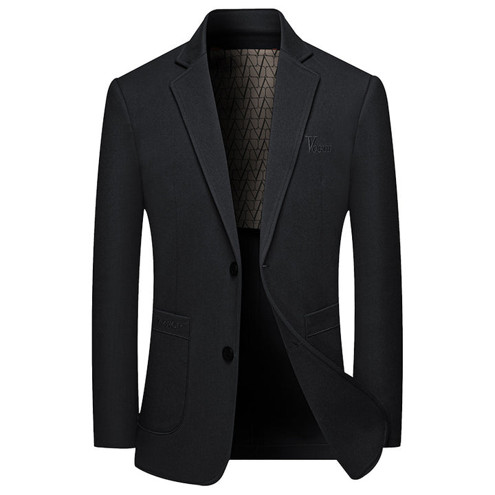 Herren Modernes Einreihiges City-Blazer mit aufgesetzten Taschen und leichter Halbfütterung Drune