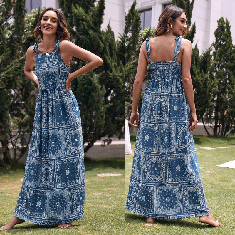 Damen Maxikleid Drune