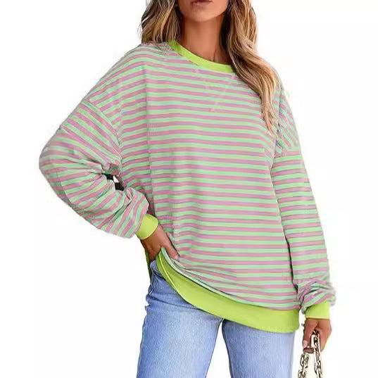 Drune | Farbblock-Pullover mit Kordelzug-Oberteil