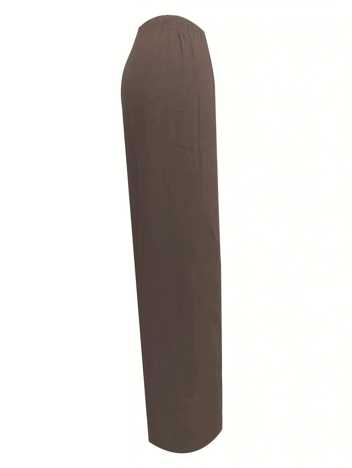Damen weite Sommerhose mit elastischem Bund und praktischem Kordelzug Drune