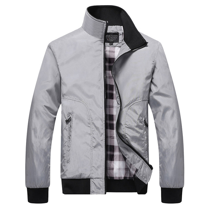 Herren Übergangsjacke mit hohem Kragen und bequemen Taschen Drune