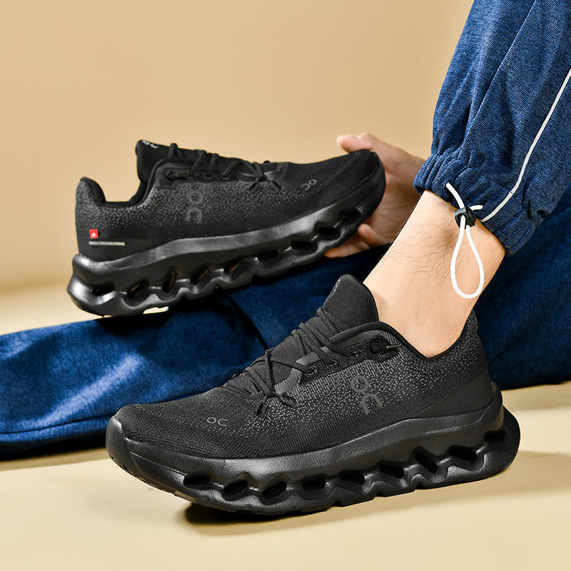 Unisex leichte Performance-Laufschuhe mit Hohlkammer-Zwischensohle und nahtlosem Strickoberteil Drune