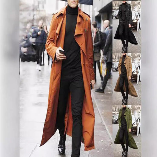 Herren klassischer Trenchcoat Drune
