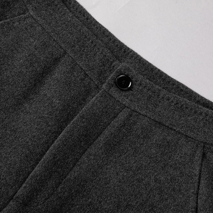 Damen High-Waist Palazzo-Hose mit weitem Bein und schlichter Bundverarbeitung Drune