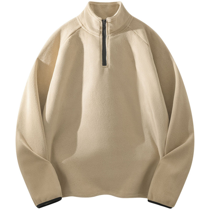 Damen Sportliche Fleecejacke mit Stehkragen Drune