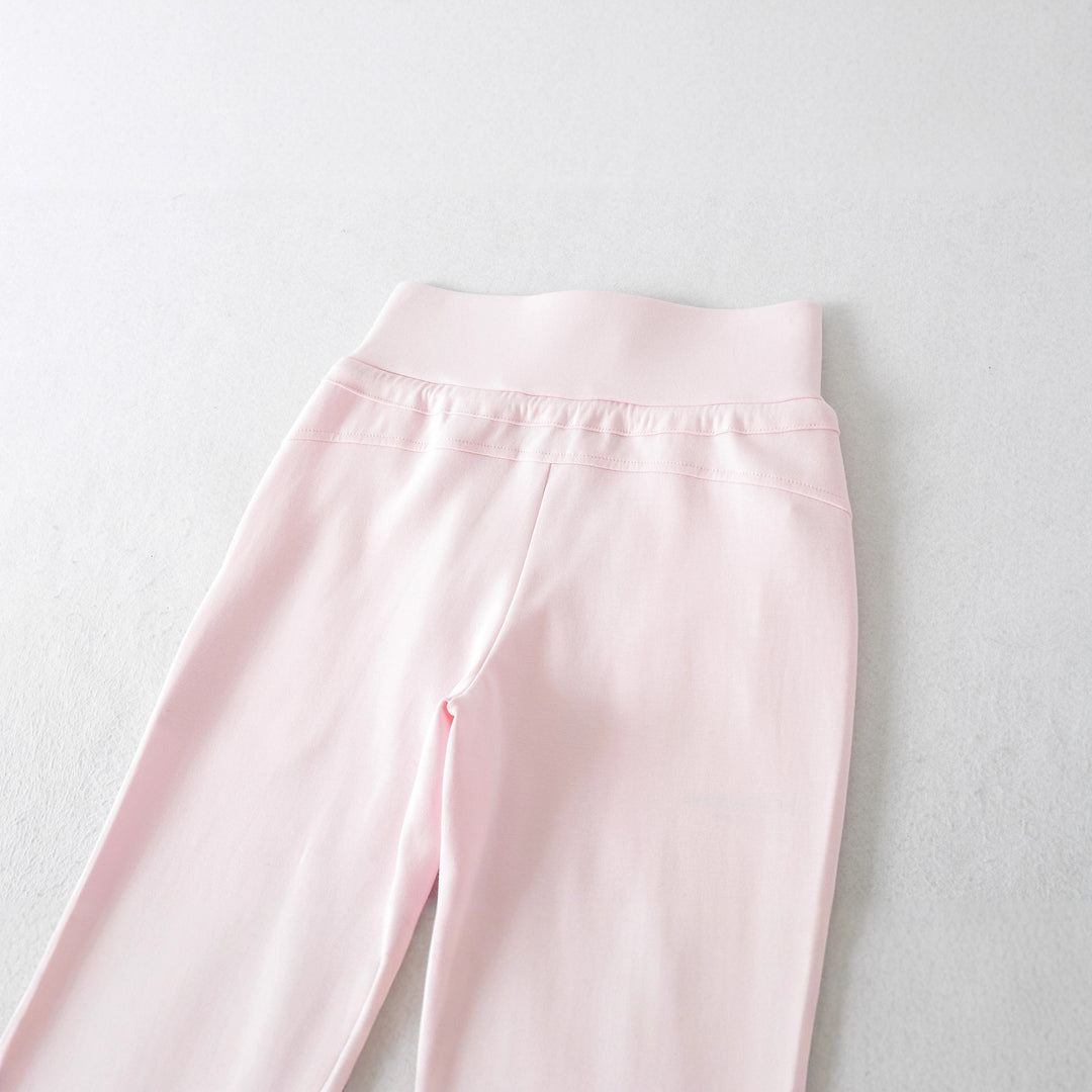 Damen flared Loungehose mit hohem Bund und praktischen Seitentaschen Drune