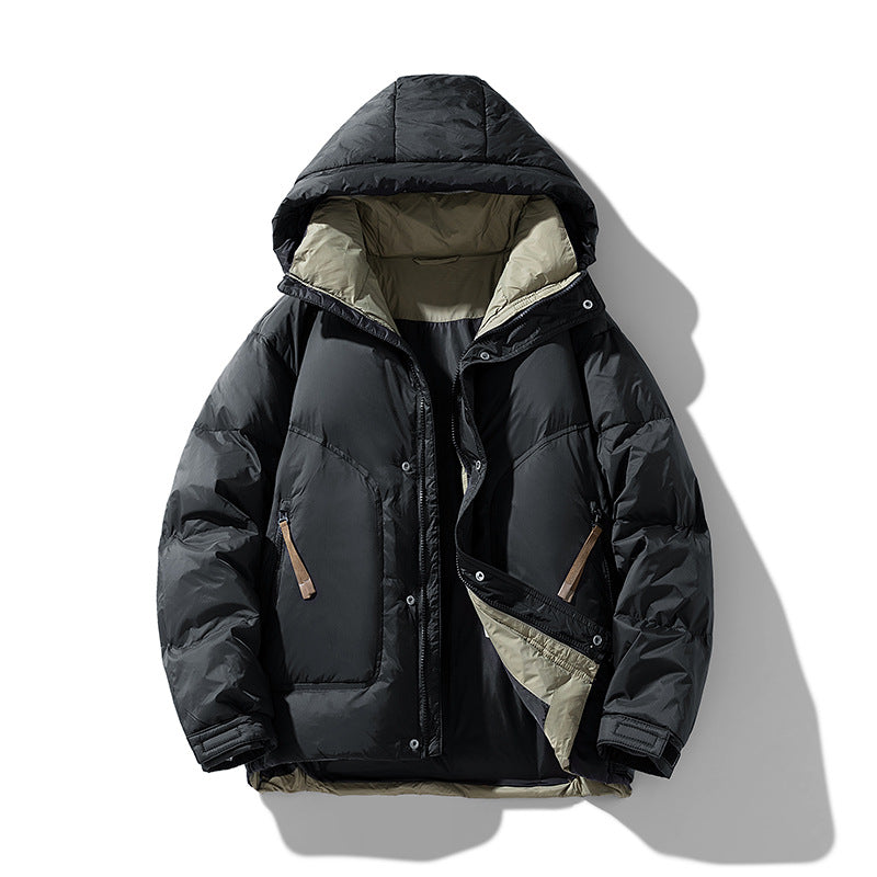 Damen Modische Winterjacke mit abnehmbarer Kapuze