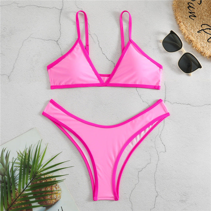 Damen Triangel-Bikini mit eleganter Naht und sportlichem Schnitt Drune