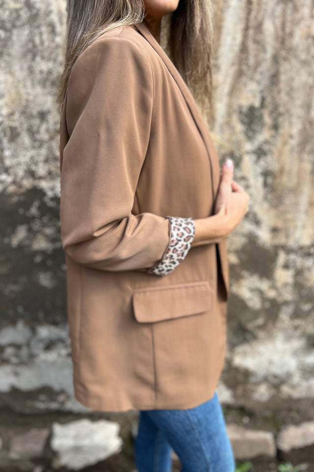 Drune | Blazer mit Леопарденmuster Füttert
