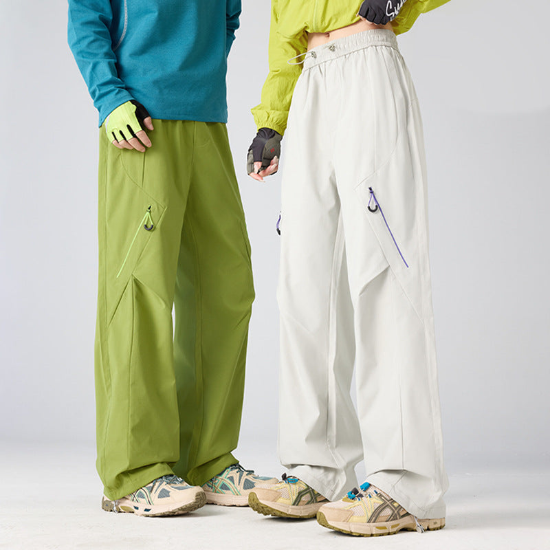 Herren Weite technische Cargo-Hose mit Utility-Taschen und elastischem Bund Drune
