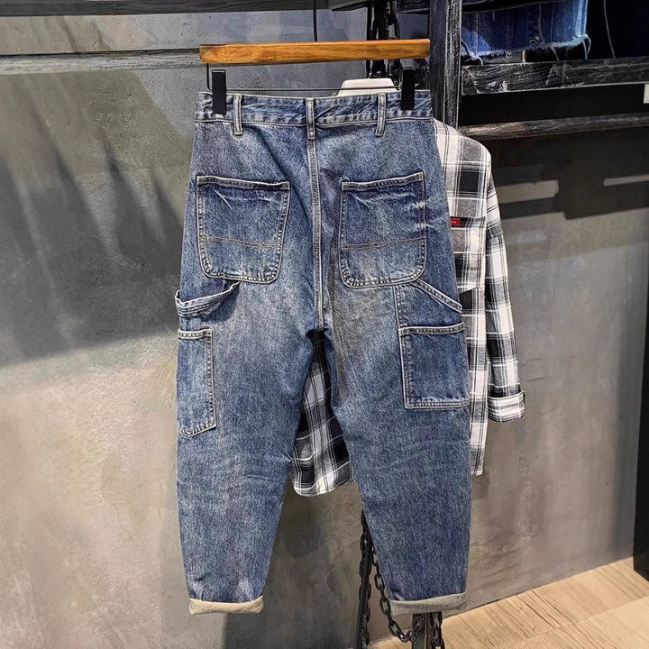 Herren Modische Ripped Jeans im Vintage-Look Drune