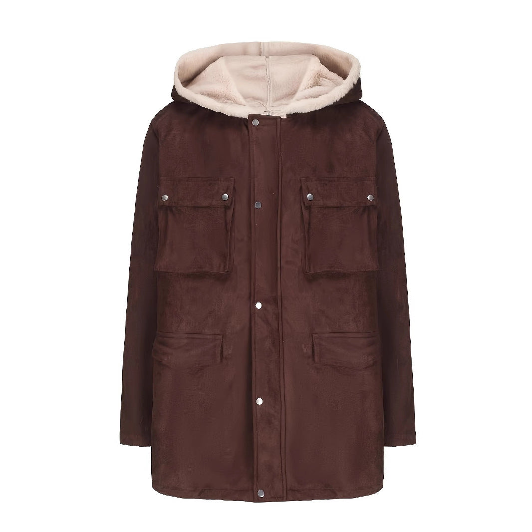 Damen Wickeljacke mit kuscheligem Innenfutter Drune
