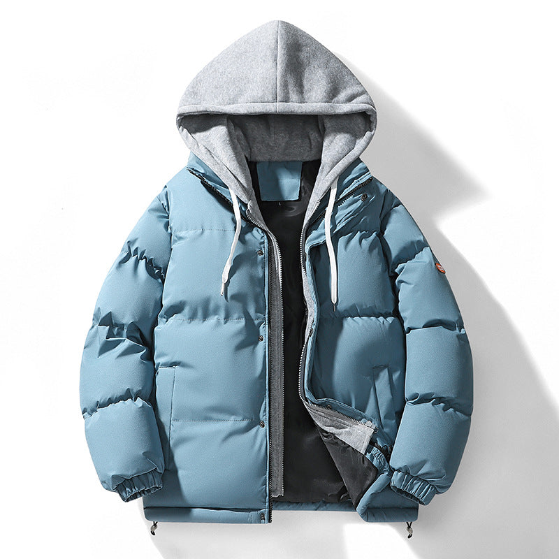 Herren Zweilagige Pufferjacke mit integrierter Kapuzen‑Sweatlage und Thermofutter Drune