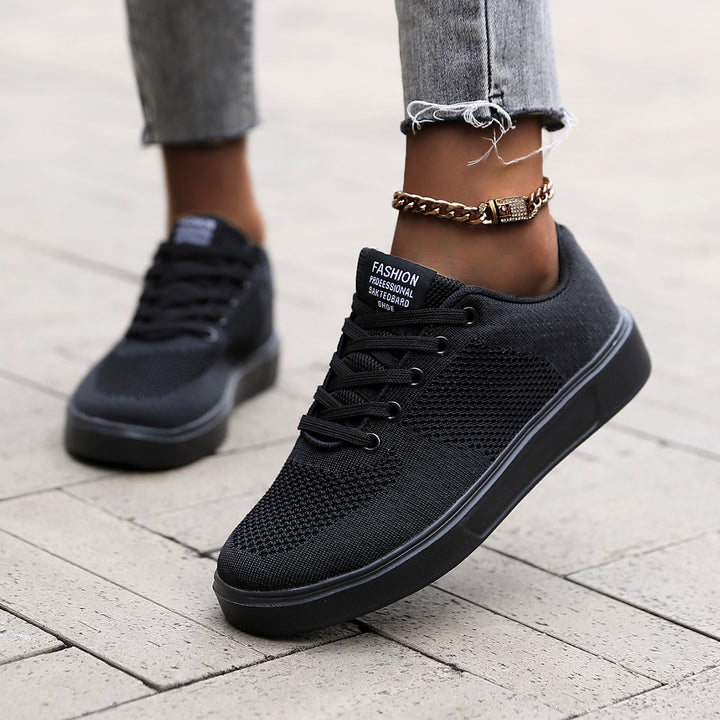 Unisex nan leichter urbaner Strick-Freizeit-Sneaker mit atmungsaktivem Obermaterial und flexibler Leichtsohle Drune