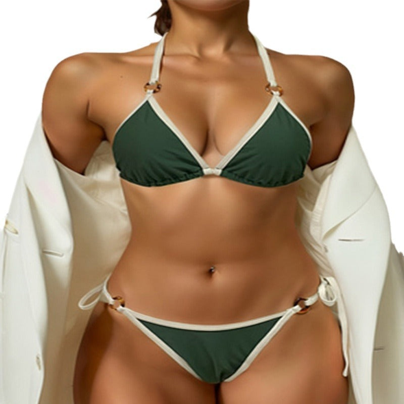 Damen Triangel-Bikini mit eleganten Ringakzenten Drune