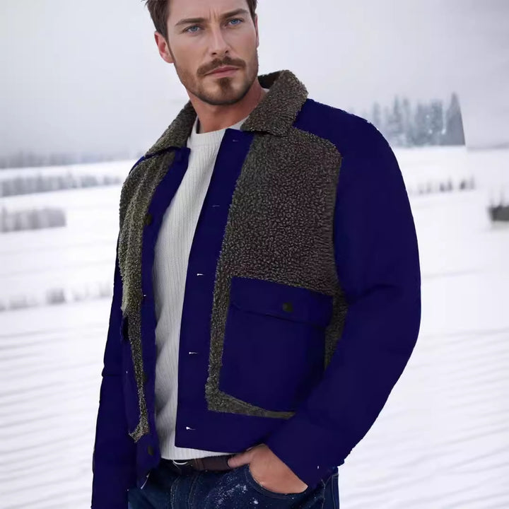 Herren etwas übergroße Jacke mit weichem Futter und praktischen Taschen Drune