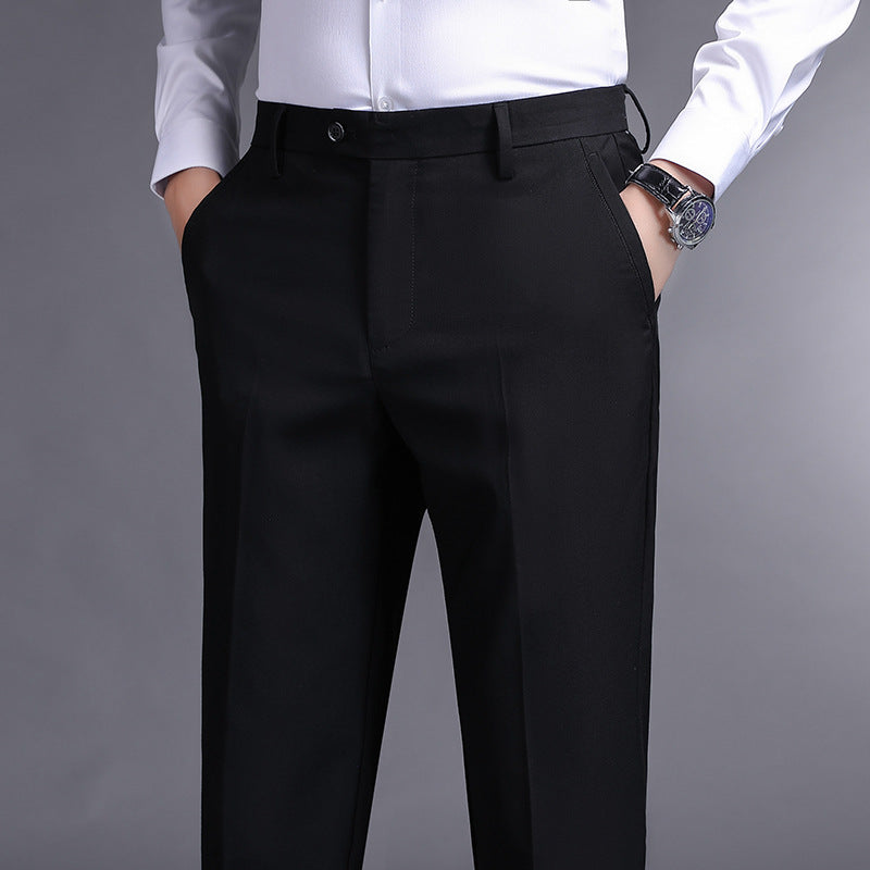 Herren elegante Anzughose mit schmaler Passform und hoher Bequemlichkeit Drune