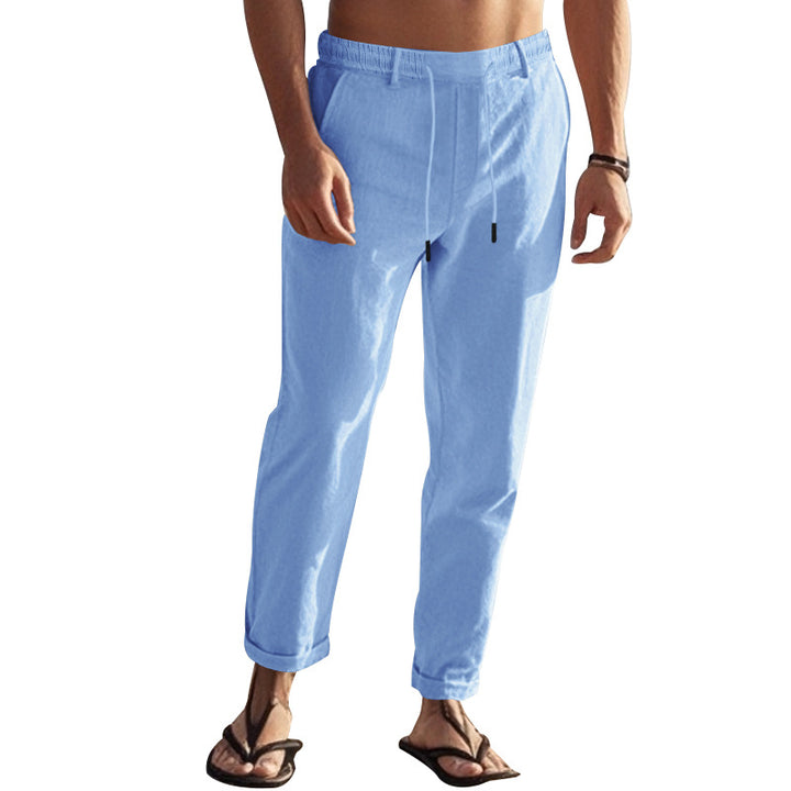 Herren lässige Freizeithose mit elastischem Bund und seitlichen Taschen Drune