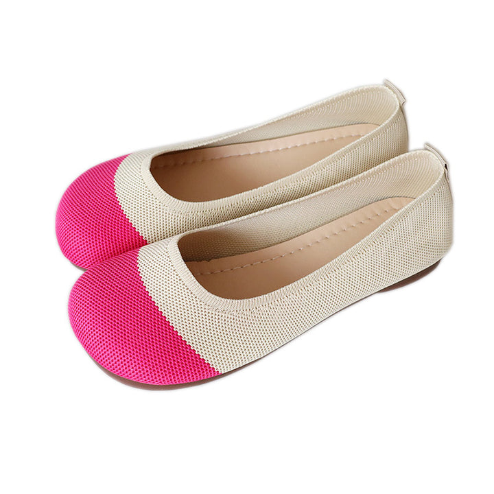 Damen atmungsaktive Ballerinas mit flexiblem Obermaterial Drune