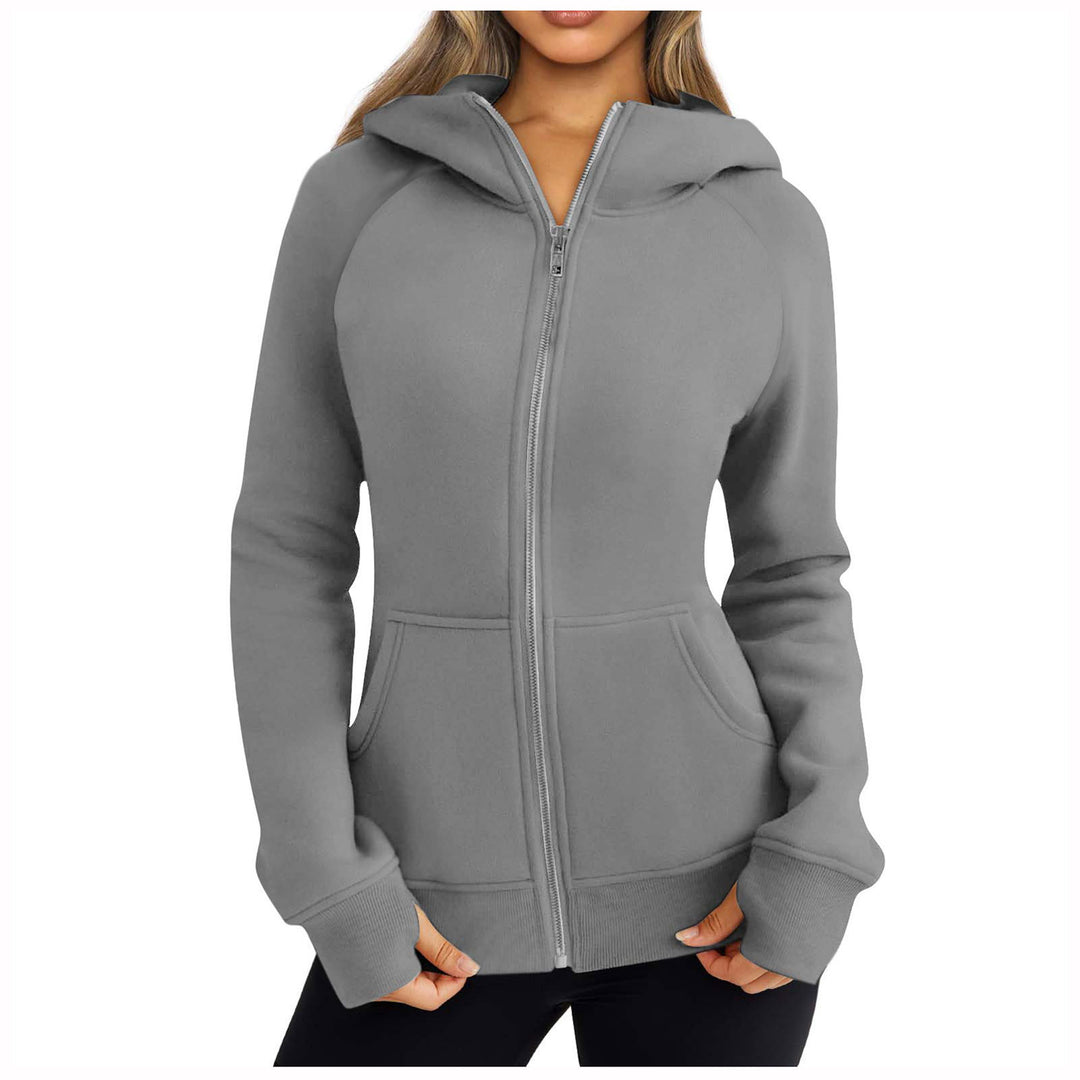 Damen lässige Kapuzenjacke mit praktischen Taschen und modernem Schnitt Drune