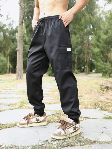 Herren Freizeit Cargo-Hose mit elastischem Bund und praktischen Taschen Drune