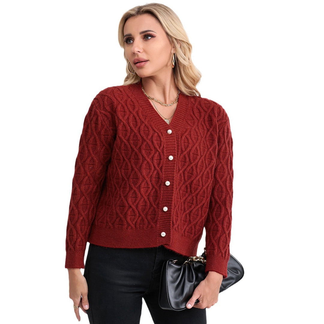 Damen Strickjacke mit eleganter Wabenstruktur Drune