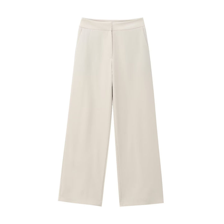 Damen nan weit geschnittene Culotte-Hose mit hohem Bund und verdecktem Verschluss Drune