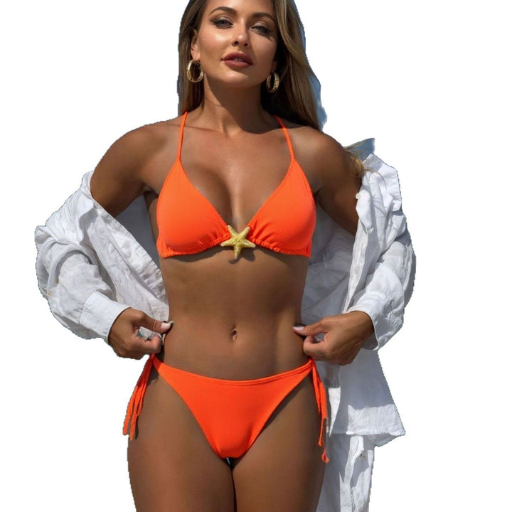 Damen Triangel-Bikini mit raffinierten Rüschen und verspielten Akzenten Drune