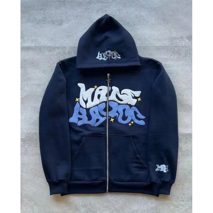 Damen Kapuzenjacke mit grafischem Schriftzug und lässigem Schnitt Drune