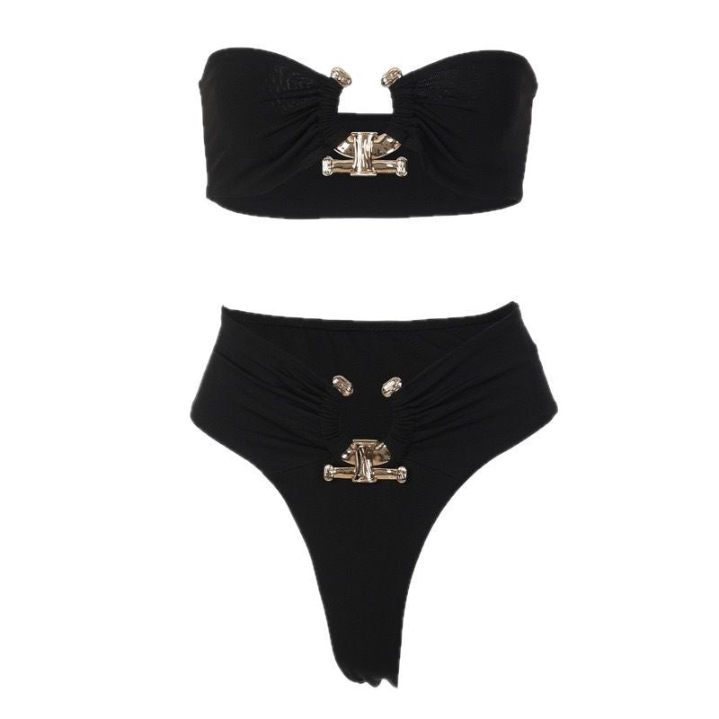 Damen Designer Bikini mit glamourösen Details Drune