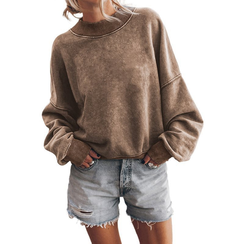 Damen lässiger Oversize Sweatshirt Drune