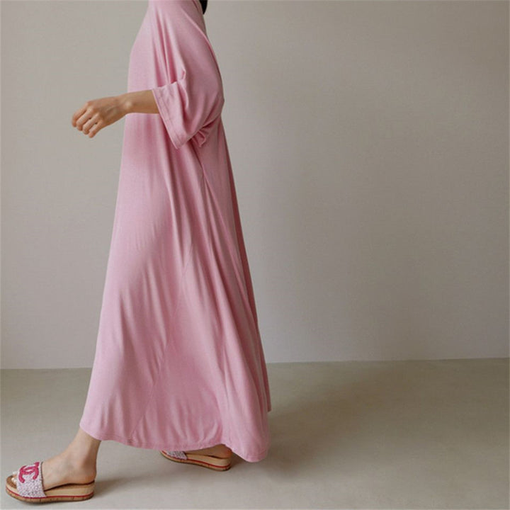 Damen Weiches Oversize-Tunikakleid aus Viskose‑Jersey mit Raglanärmeln Drune