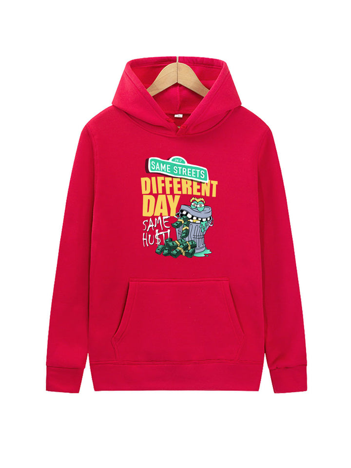 Damen Kapuzenpullover mit kreativem Print Drune