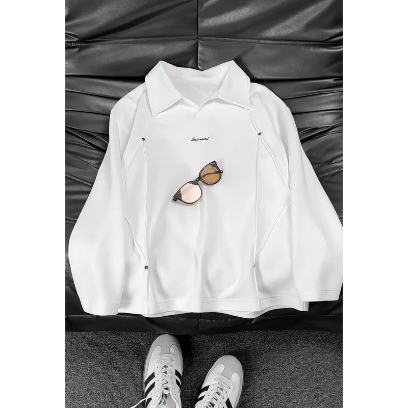 Damen Modischer Oversized Pullover mit Stehkragen Drune