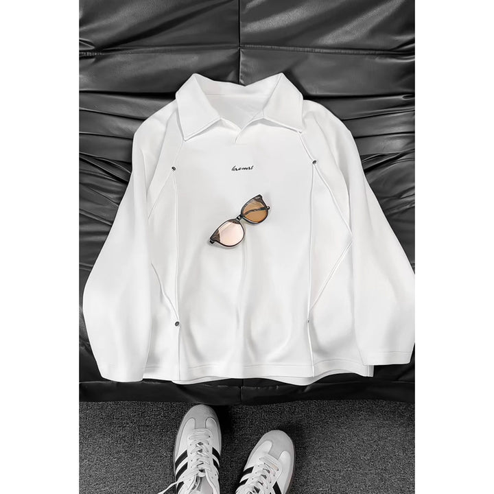 Damen Modischer Oversized Pullover mit Stehkragen Drune