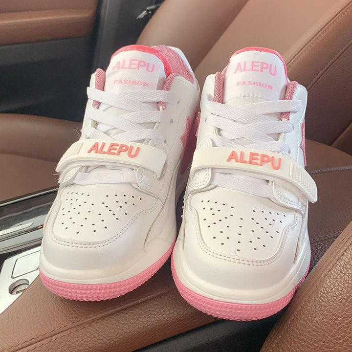Damen Sportliche Sneaker mit verstellbarem Klettverschluss und weicher Dämpfung Drune