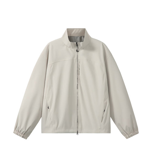 Unisex Leichte, Packbare Funktionsjacke im Oversize-Boxy-Schnitt mit Stehkragen Drune