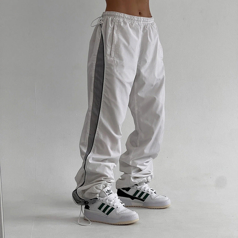 Damen Sportliche Freizeithosen mit luftiger Mesh-Seitenbesatz Drune