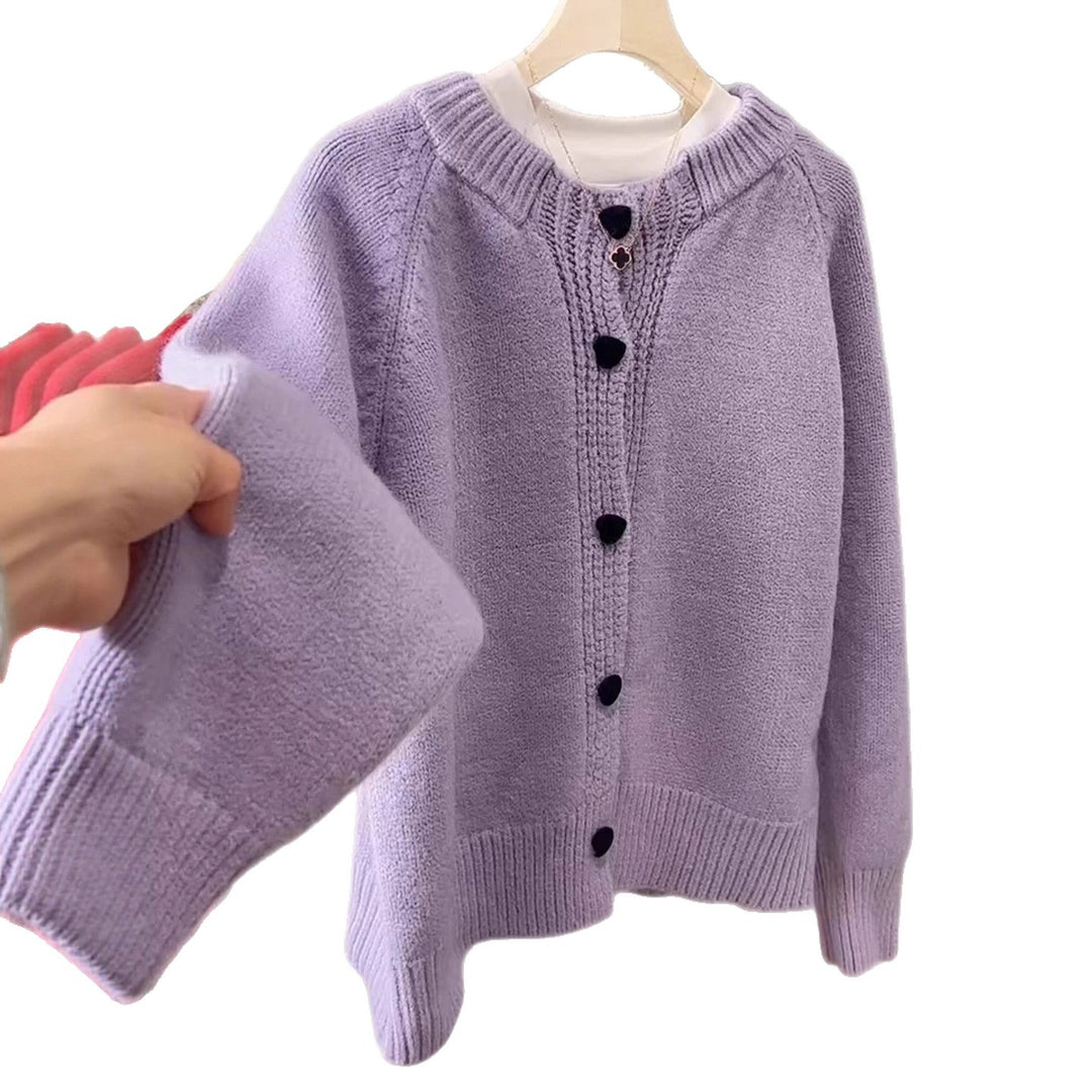 Damen Kuschelige Strickjacke Drune