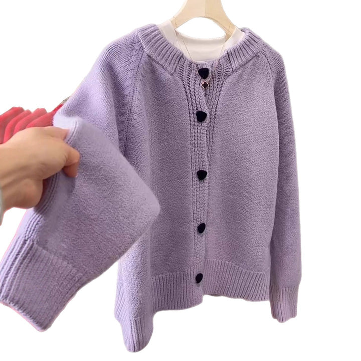 Damen Kuschelige Strickjacke Drune