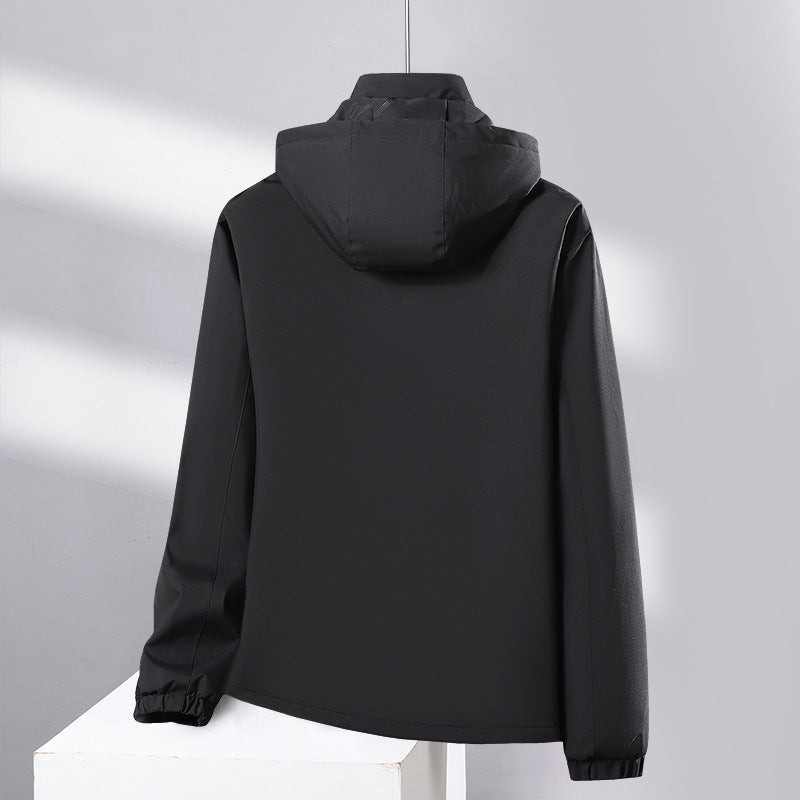 Herren Softshell-Allwetterjacke mit wasserdichter Membran, verstellbarer Kapuze und verdeckten Reißverschlüssen Drune