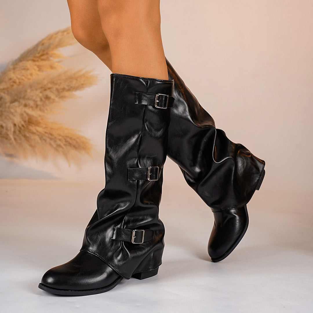 Damen Hochwertige Stiefel Drune