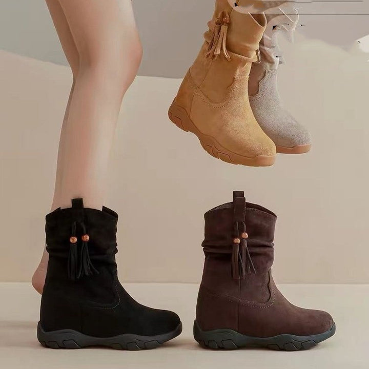 Damen Elegante und komfortable Winterstiefel Drune