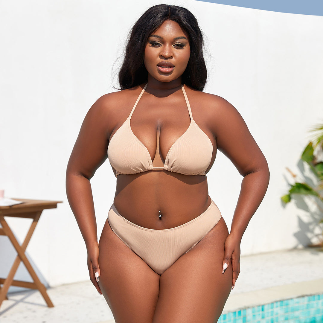 Damen Triangel-Bikini mit Rock Drune
